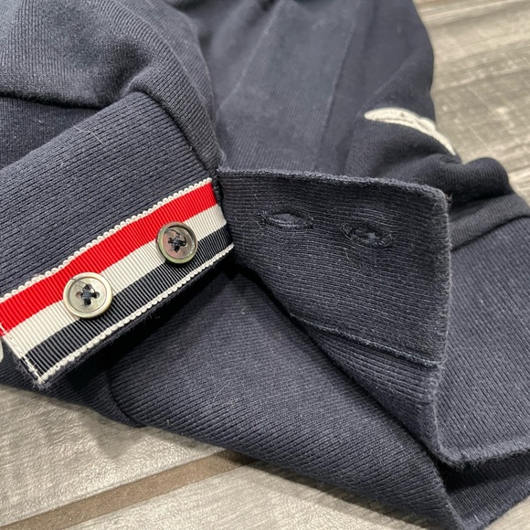 Thom Browne Embroidered Shark & Surfboard Crew Sweat Zippered Size 1 - Picture 5 of 12